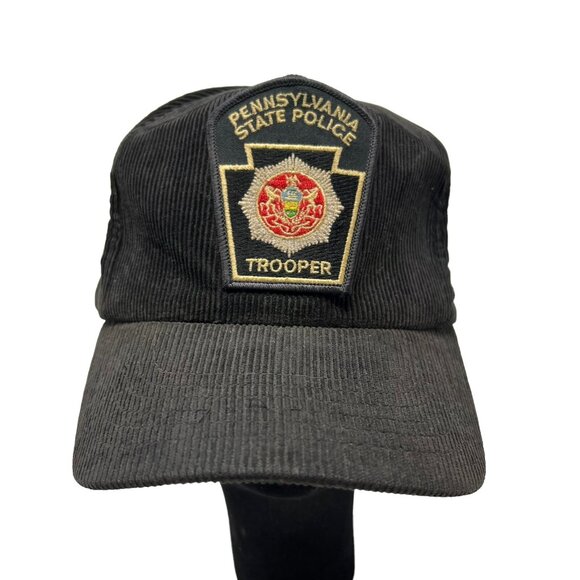 Pennsylvania State Trooper Police Officer Vintage Trucker Snapback Hat Cap Patch - Picture 1 of 9